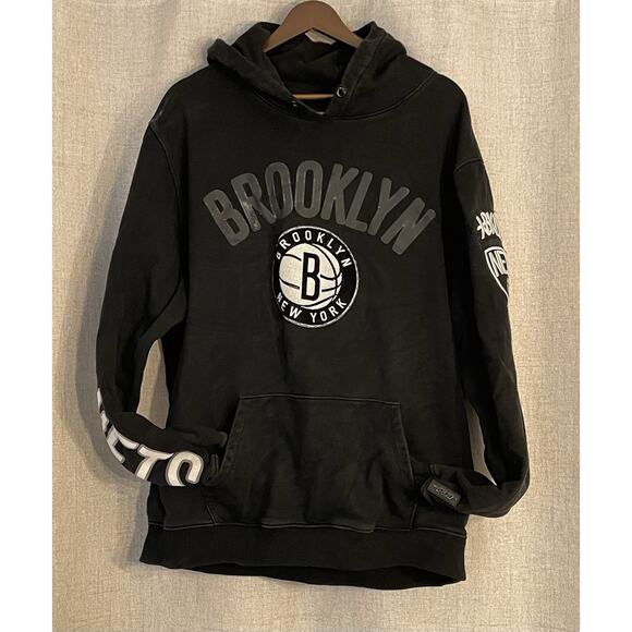 Brooklyn Nets Pro Standard Team Pullover Hoodie Black Men's Size XXL - Picture 2 of 9